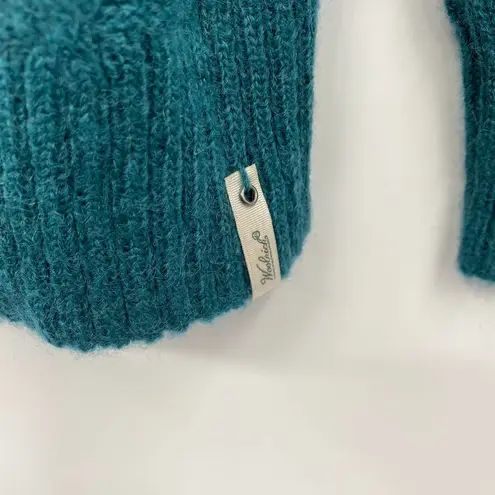 Woolrich Vintage Sweater Wool Mohair Cable Knit Crewneck Teal Womens Size XS