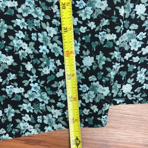 Vintage Blue Maxi Skirt in Black Green All