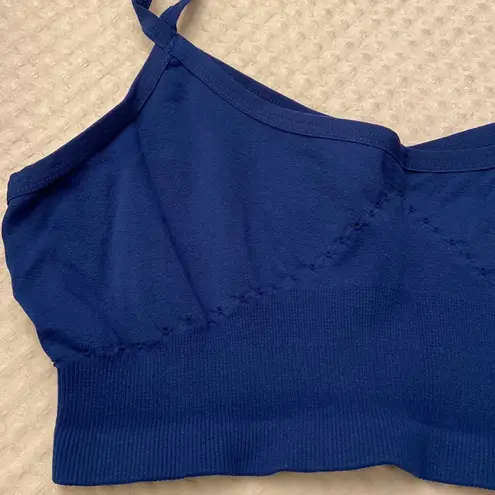 Free People NEW Set!  Crop Tank Top Sports Bra & Legging Blue Size M/L