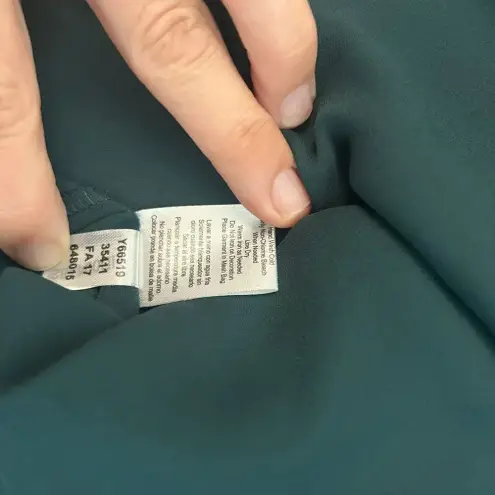 Venus  Green Embellished Beaded Blouse Womens Medium‎ Open Sleeve Top Chic