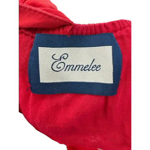 Emmelee One Shoulder Dress L Red White Colorblock Party Fit & Flare Summer Red Size L