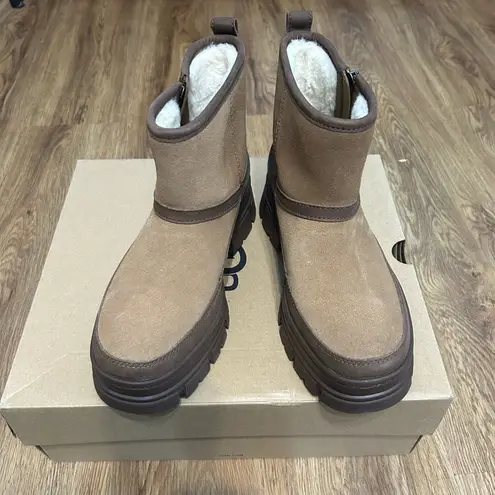 UGG  Ashton suede wool platform ankle boots booties shoes new 