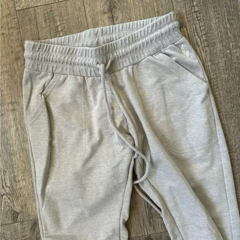 Free People Movement Sunny Skinny Sweat Jogger Pants Light Grey Gray