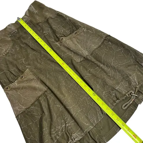 XCVI Adriel Bubble Skirt in Dark Olive Tie Dye Wash