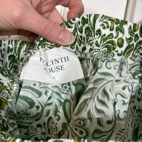 Tuckernuck Hyacinth House Green Floral Gina Crop Top Size Large vacation beach