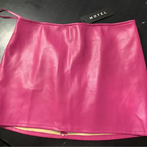 Motel Faux leather skirt