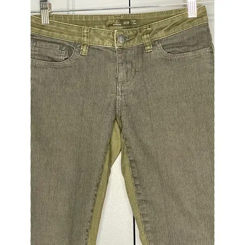 prAna Women's Jett Capri Pants Green Ankle Skinny Size 0/25