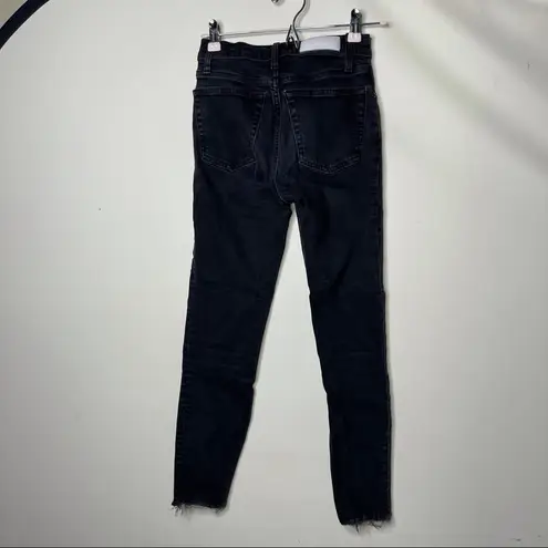 RE/DONE  Originals High Rise Ankle Crop in Black size 24 $250