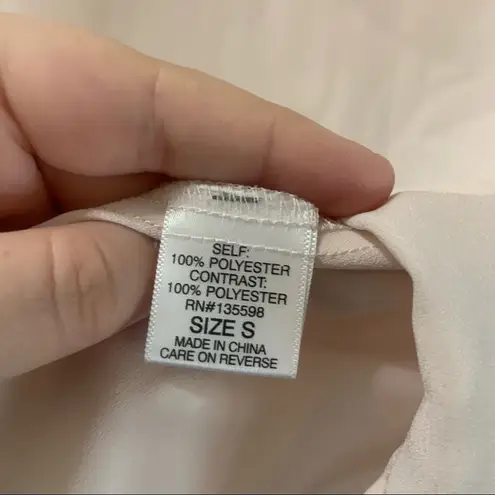 Liberty Love Blush/Cream Lace Short Sleeve Blouse Small