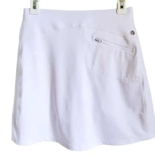 Athletic White Tennis Skirt With Pockets & Shorts Size Small Women’s Skort