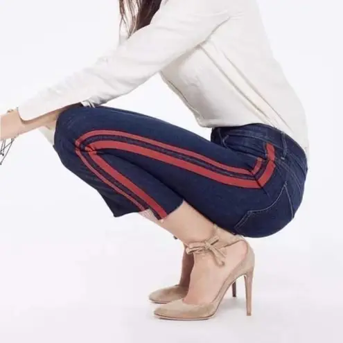 MOTHER Insider Crop Step Fray Size 24 Blue