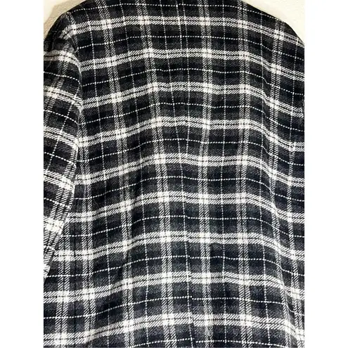 American Eagle  Jacket size Large Wool Blend Plaid Double Breasted Pea Coat