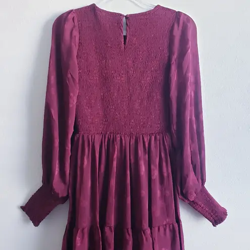 Baltic Born Stockholm Smocked Midi Dress Long Sleeve New Without Tags