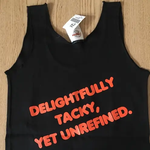 Hooters Bin35#4 New Girl Uniform Tank Top From Clearwater FL Cracking Black XS