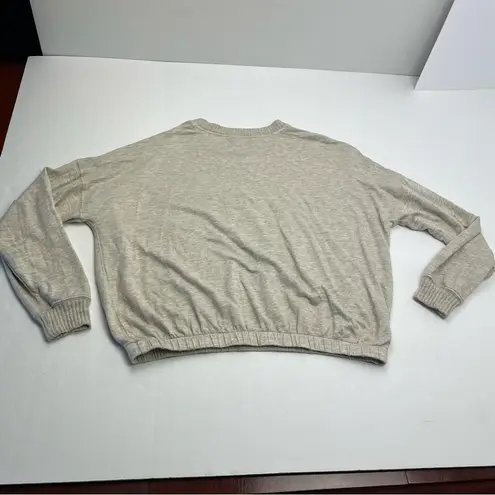 Magaschoni Sweater Womens Size XS Oatmeal Tan Cream Top Knit Crewneck Pullover