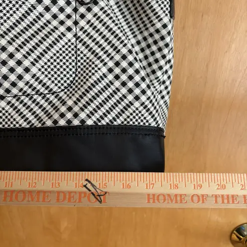 Lands End Plaid Coated Canvas Large Weekender Bag NEW