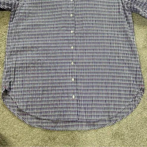 XiRENA Women’s Dawson Crinkled Button Down Shirt Longsleeve in Plaid Purple XS