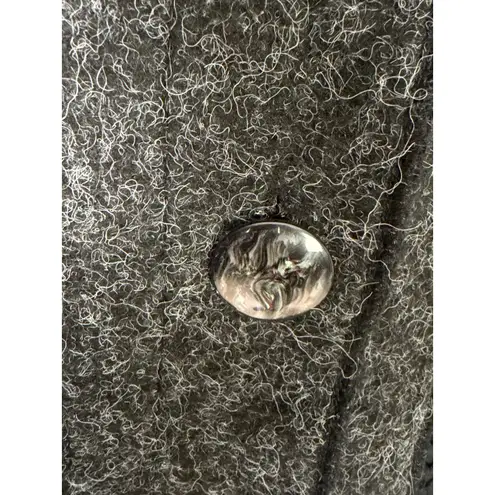 Clotheshead Black Gray Multicolor Knit Wearable Art Patchwork Cardigan Coat L Size XL