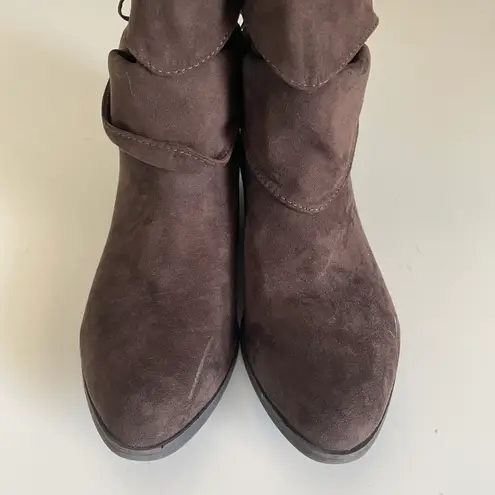 Indigo rd. Brown faux suede boots