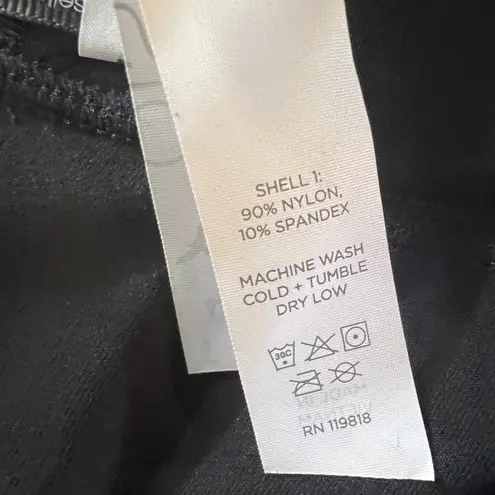 Oiselle NYB Bike Shorts Black Size 16/18 High Rise Pockets New