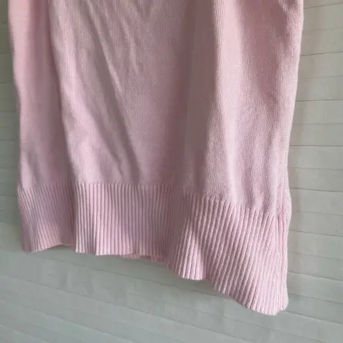 Hillard & Hanson Light Pink Sweater Embellished Tank Top