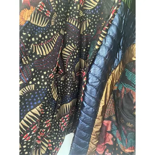 Farm Rio New Banana Leaf Reversible Puffer Jacket Oversized Sz M