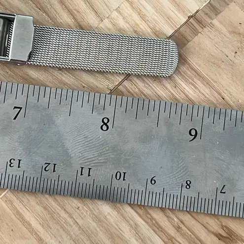 Skagen Steel Denmark Ladies Watch Stainless Mesh Bracelet Black Dial Crystals