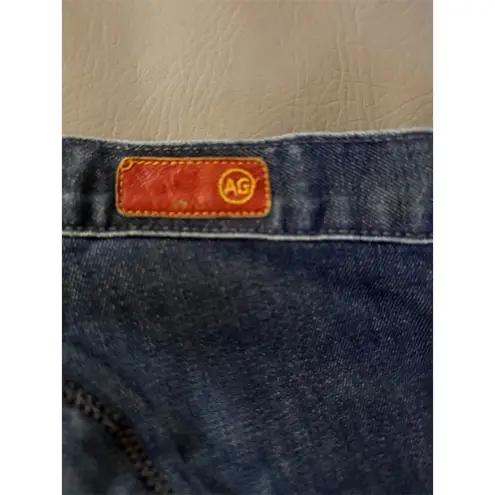 Adriano Goldschmied Women's Blue Denim Knee Length Skirt Size 27 Size M