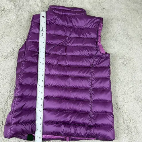 Rei Co-op Down Puffer Vest Lightweight Purple Full Zip Pockets Women's XS Girl L
