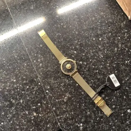 NWT VERSUS VERSACE Brick Lane Gold Mesh 34MM Stainless Steel Bracelet Watch