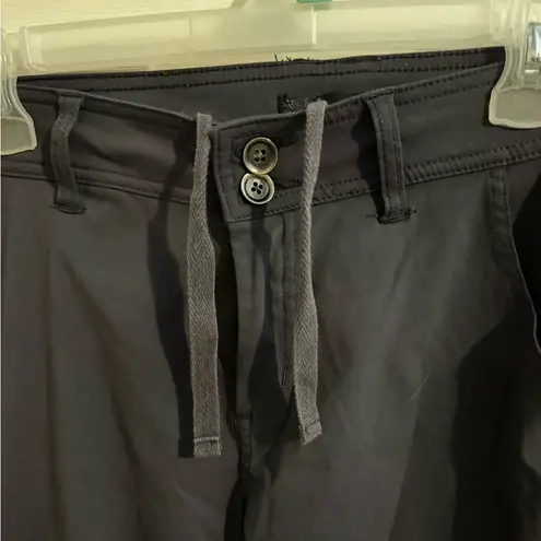 prAna Stretch Zion Halle Pant Roll Up Ankles Steel Gray Size 10