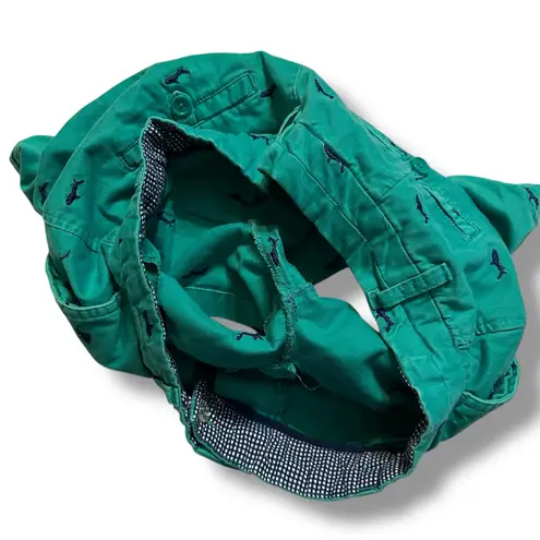 British Khaki Embroidered Shorts Bundle Women’s 8 Nautical Shark Chino