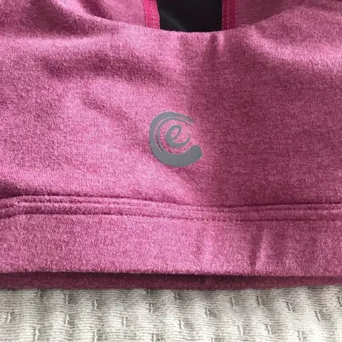 Johnny Was CALME Racerback Sports Bra Ease Cross Back Yoga Pink Purple NWOT XL