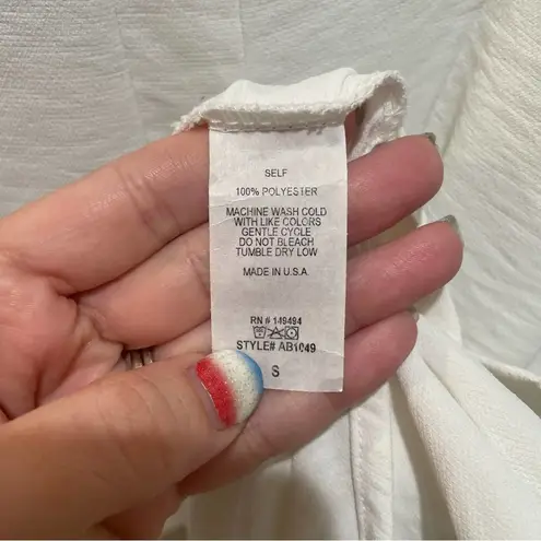 Pacific&Co Abela Story + Button Down Tunic Dress White Size Small