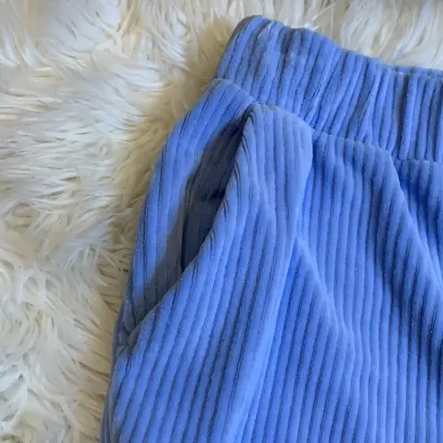 A New Day NWT  velour soft stretch ribbed jogger pant periwinkle small