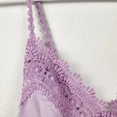Charo Ruiz Ibiza Dana Top Tank Crochet In Malva Purple Size Small NWT