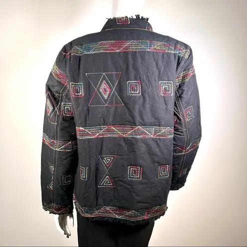 Christopher & Banks Retro Cotton Embroidered Jacket