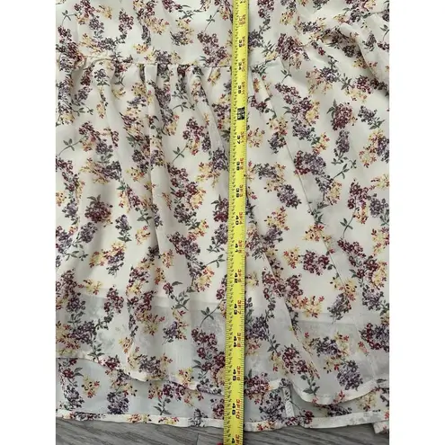 Dee Elly Floral Maxi Dress Size Medium Spring Summer Romantic