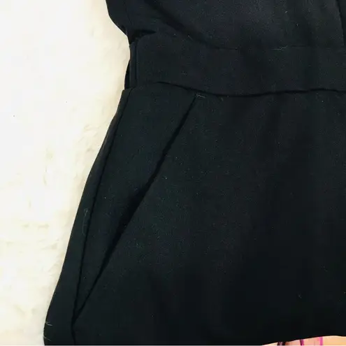 Eloquii Faux Tie Collared Jumpsuit Sleeveless Black White Tuxedo Size 20 New