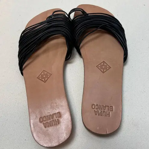 Huma Blanco Black Sandals Sz. 37 (US 6.5)