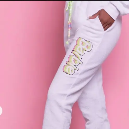 BARBIE LIMITED EDITION WHITE GRAPHIC JOGGERS Size undefined