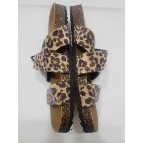 American Eagle  Leopard Strappy Sandals Size 7