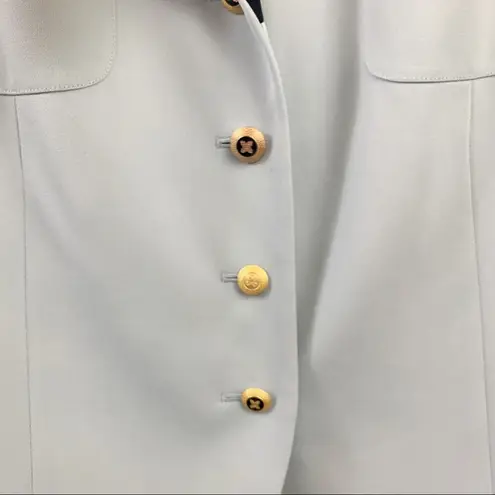 Jacqueline Ferrar Vintage 4 Button Power Blue Blazer