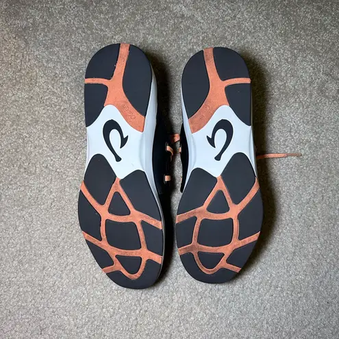 Olukai Miki Li Slip On Sneakers Water Shoes Size 10 Gray Black Orange Women’s