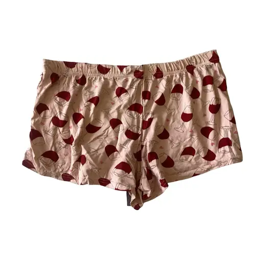 Fleece Loungewear Shorts Pink