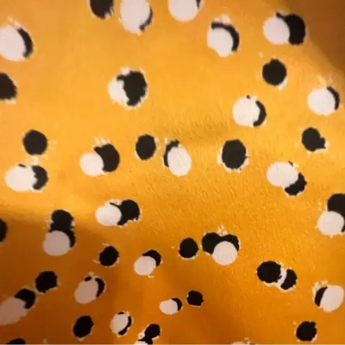 Andrew Marc FINAL PRICE  Satin Blazer Top Golden Polka Dot - Image 6