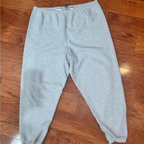 SKIMS cotton fleece jogger sweatpants size XL light Heather gray