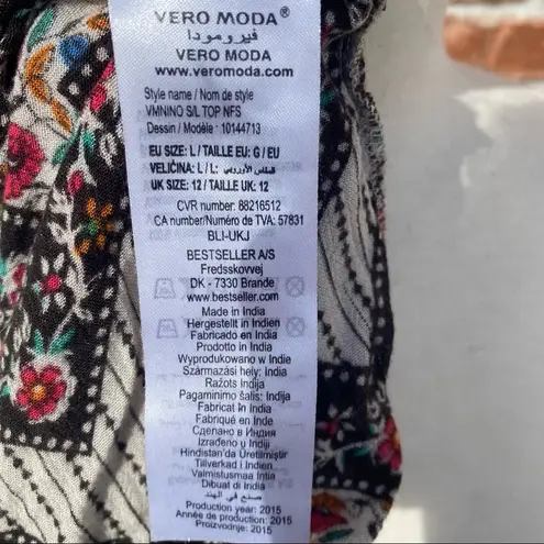 VERO MODA boho chevron & floral print tank top / L / Excellent condition