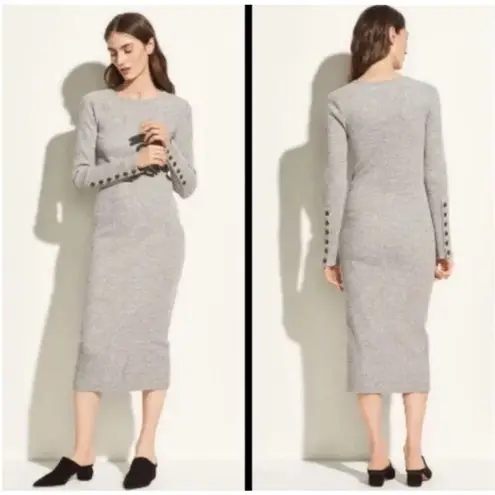 Vince ✨ Knit Fitted Sweater Sz Medium Midi Dress✨