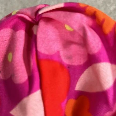 Pink and Orange Floral Cotton Tote